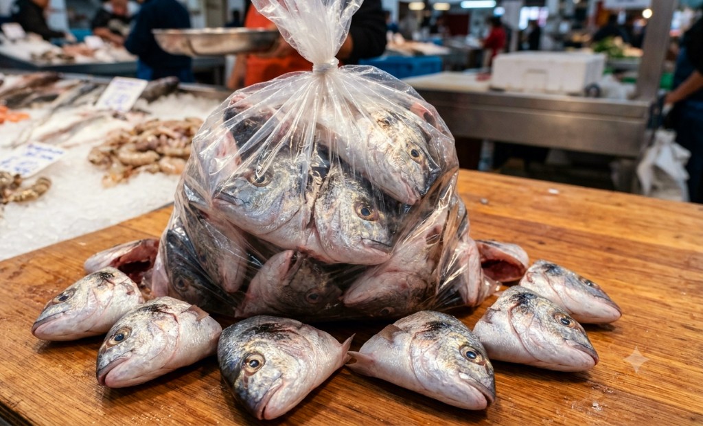 CABEZA PESCADO PLATEADA