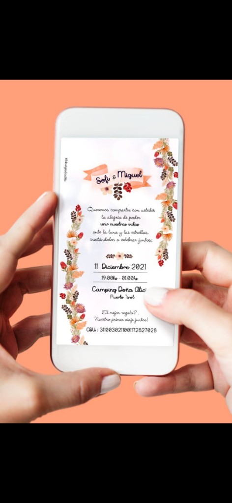 Invitacion personalizada movil