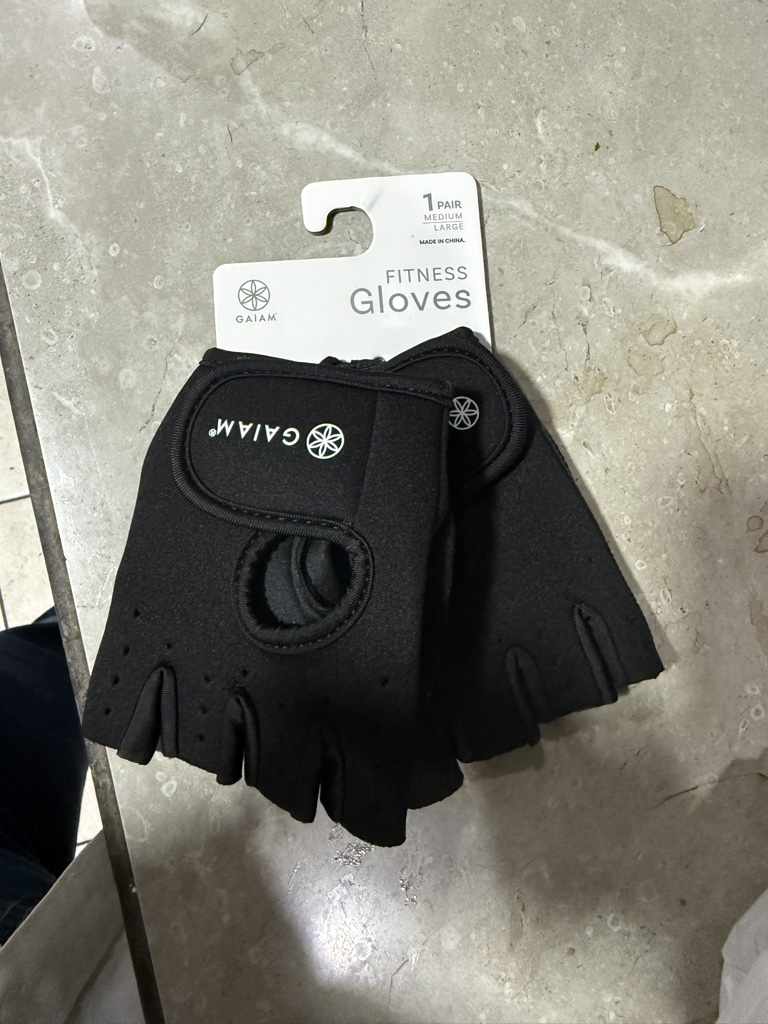 Gaiam guantes fitness negros M