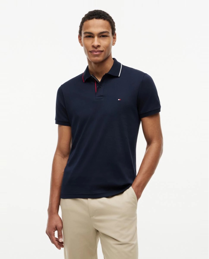 Tommy Hilfiger polo azul marino S
