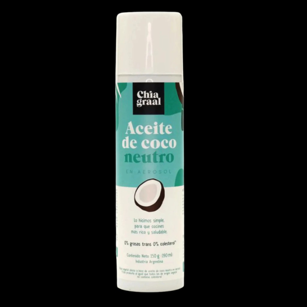 Chia Graal aceite de coco neutro aerosol x 190 grs