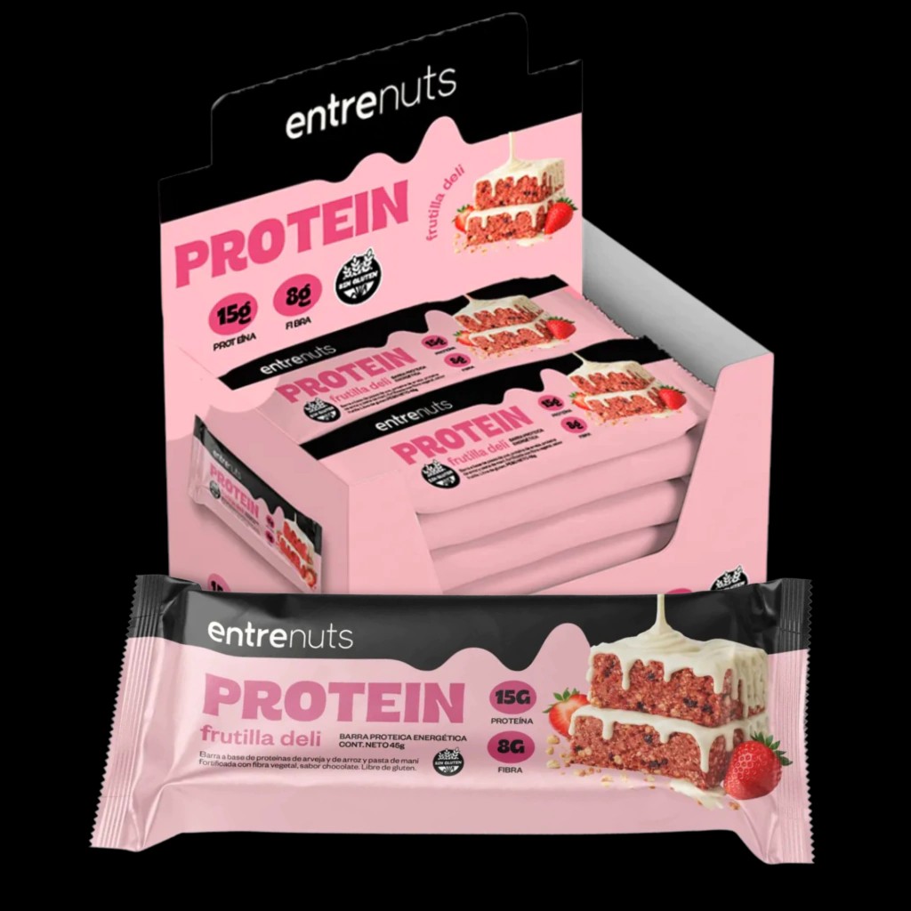 ENTRE NUTS - BARRA PROTEIN FRUTILLA DELI