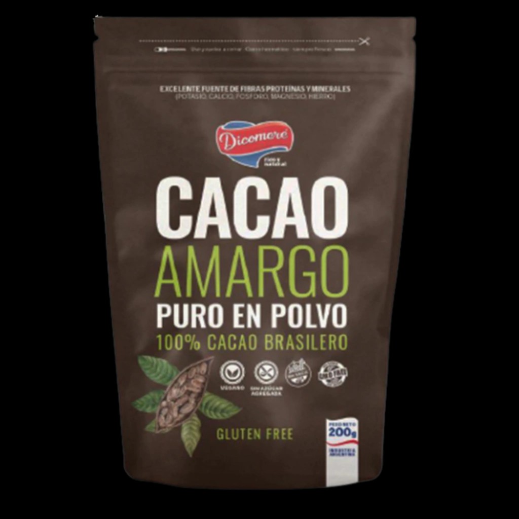 DICOMERE - CACAO BRASILERO AMARGO EN POLVO X 200 GR