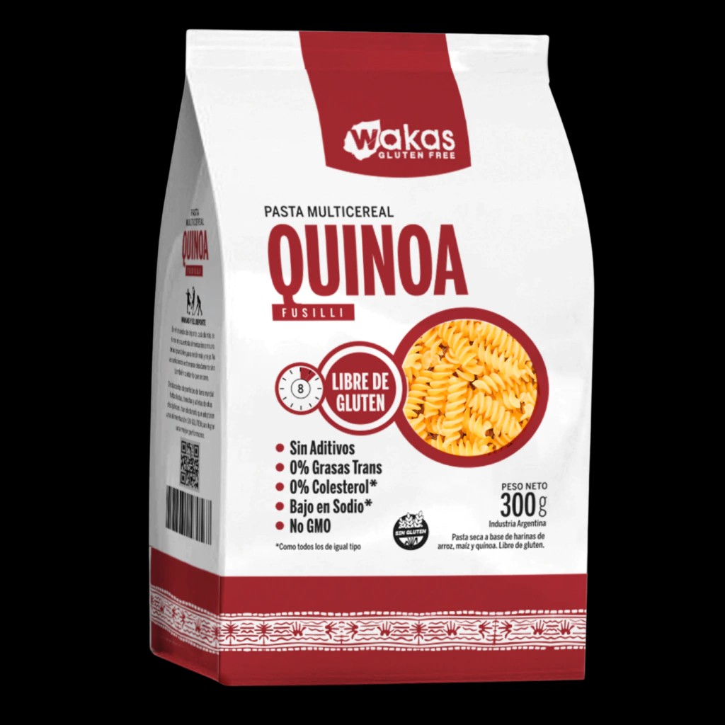WAKAS - FUSILLI MULTICEREAL DE QUINOA X 300 GRS