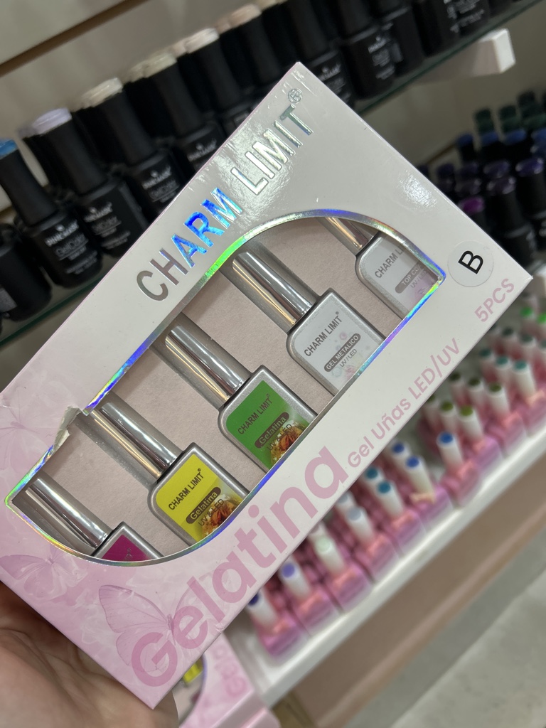 Esmaltes Charm Limit Gelatina set 5pcs