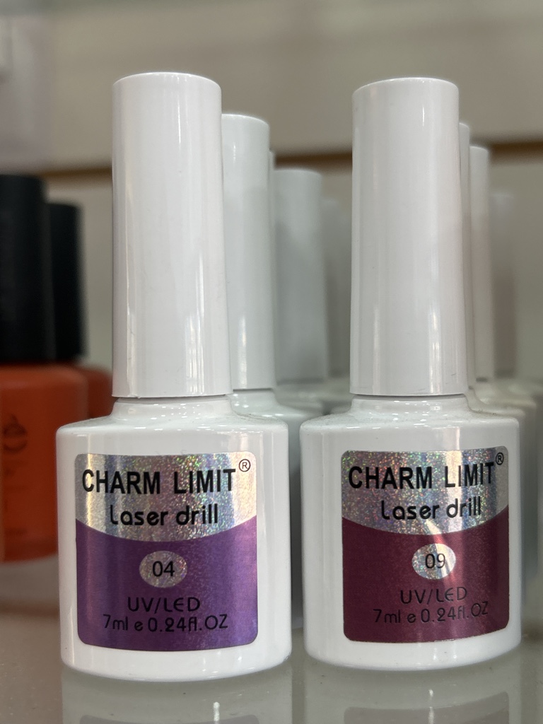 Esmaltes láser dril charm