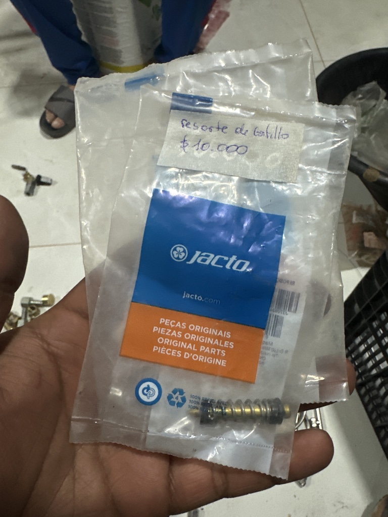 Jacto resorte de gatillo metalico