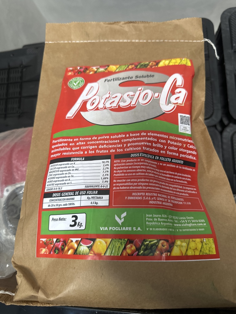 Potasio-Ca fertilizante 3kg