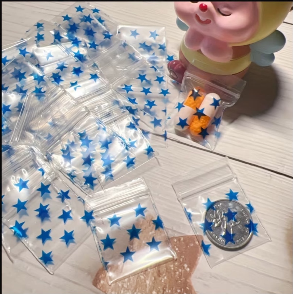 Bolsas Ziploc estrellas azules