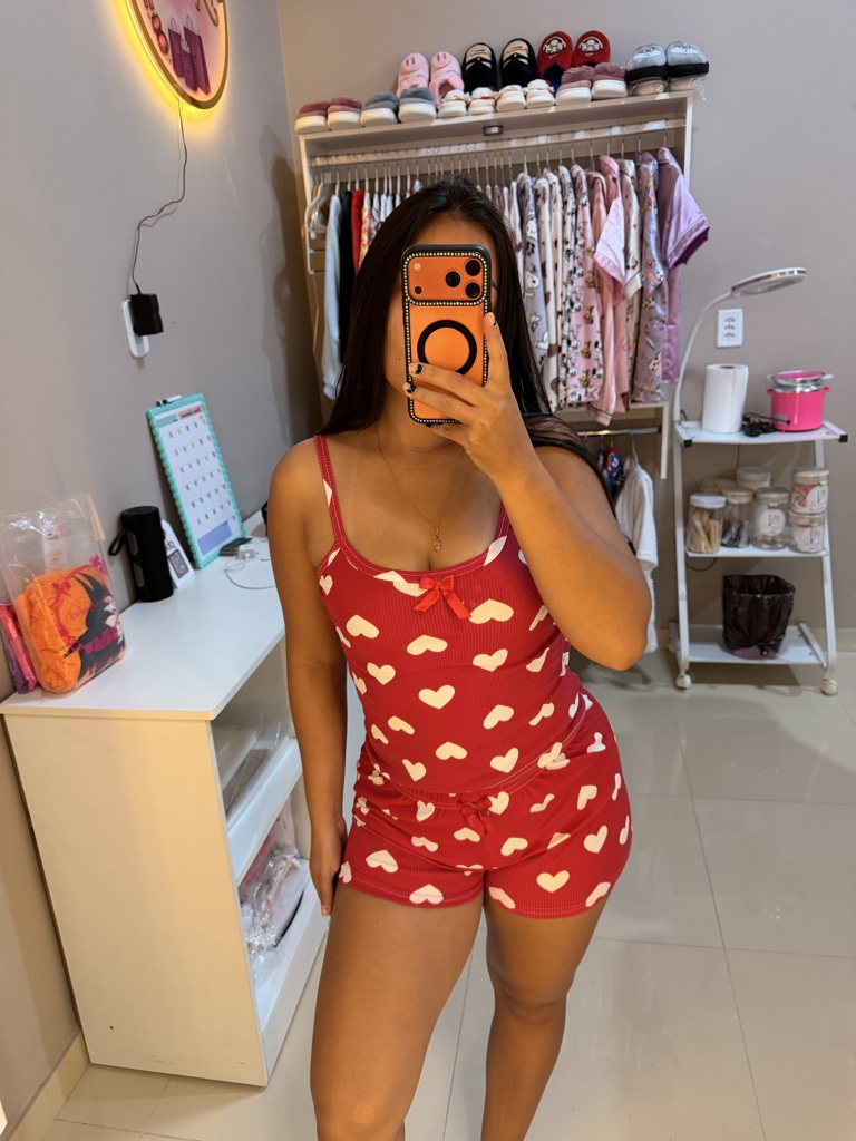 Pijama blusa/short RIB