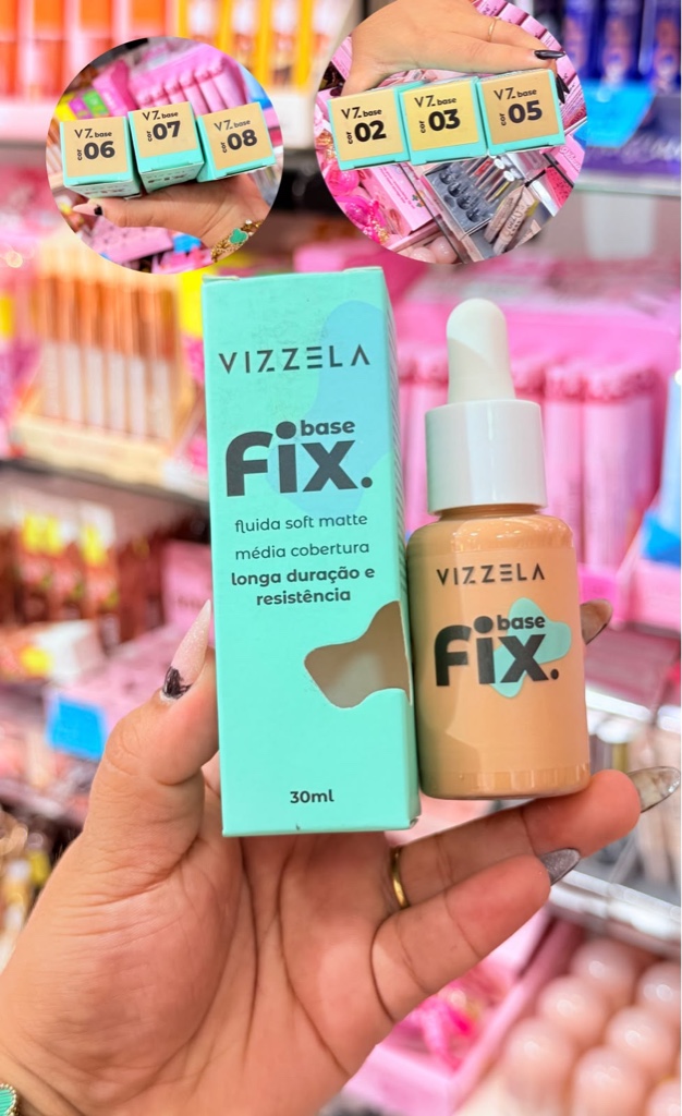 Base líquida matte Fix vizzela