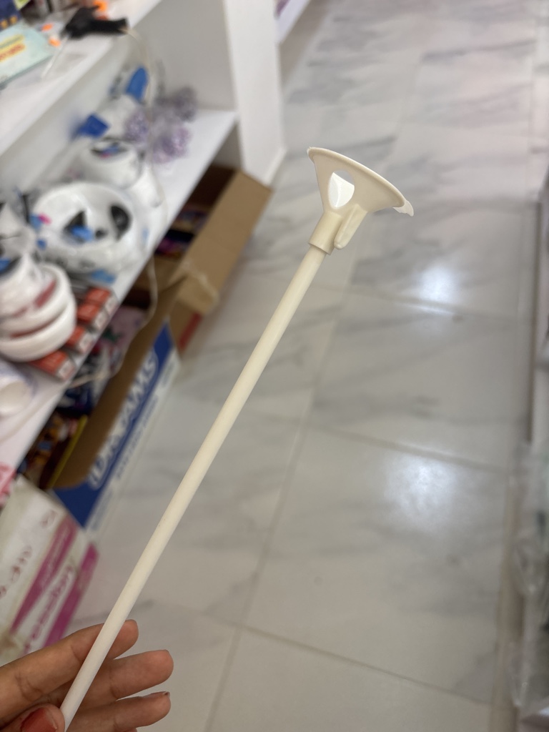 Palo y copa blanco