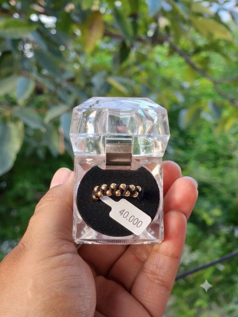 Anillo con balines lisos #3 (Oro Laminado 18K)