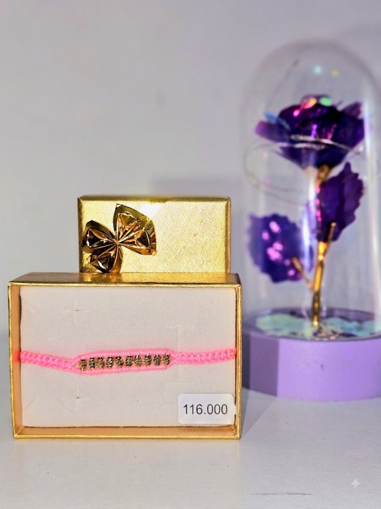 Pulsera niños de 3 a 5 años: barriles diamantados #3 (Oro Laminado 18K)