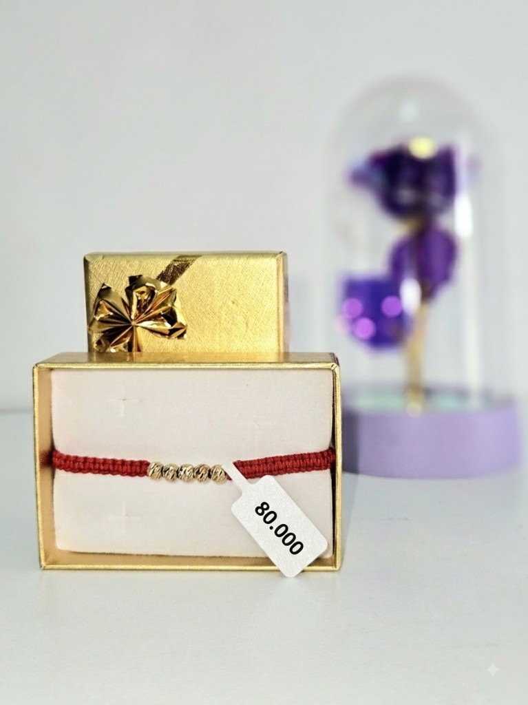 Pulsera con balines diamantados #5 (Oro Laminado 18K)