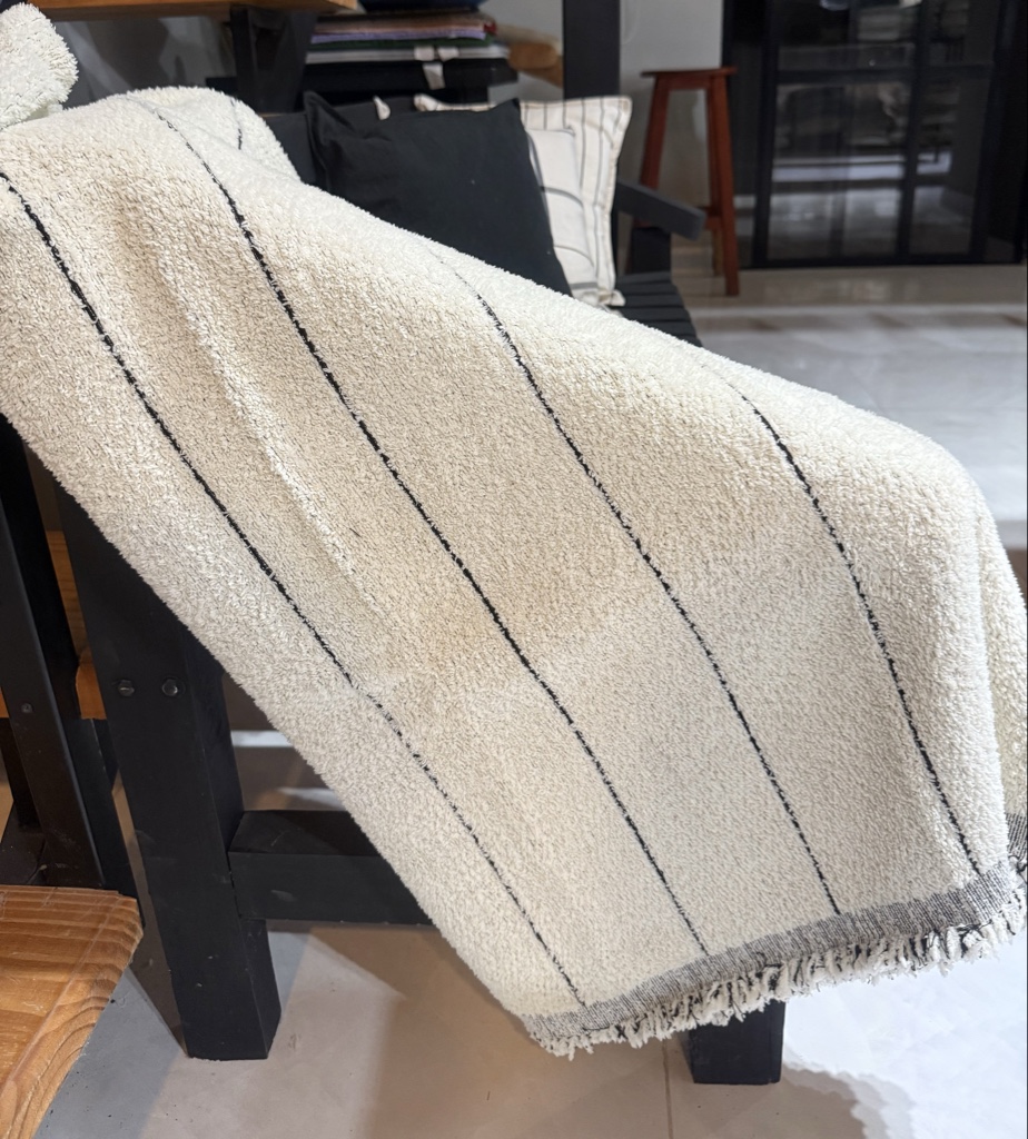 Manta JC Premium Gris/Negra 180x130