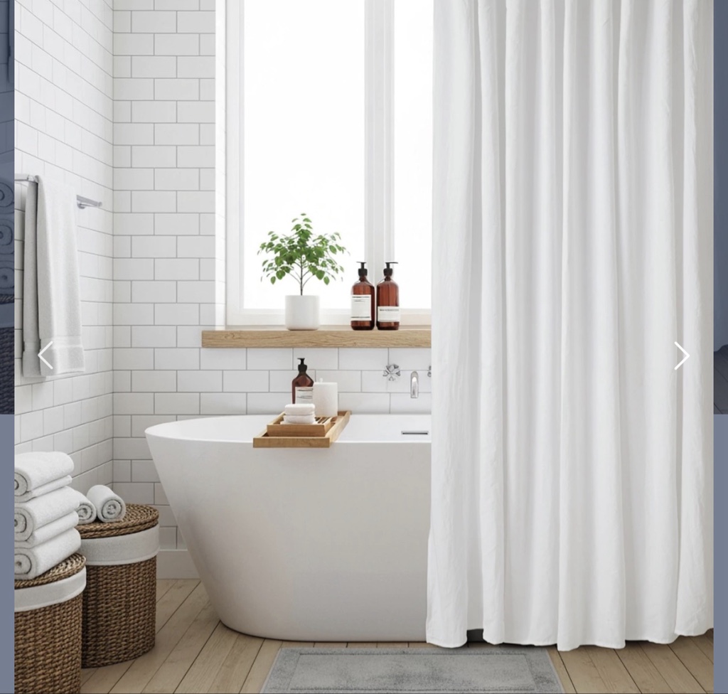 Cortina baño símil tusor JC