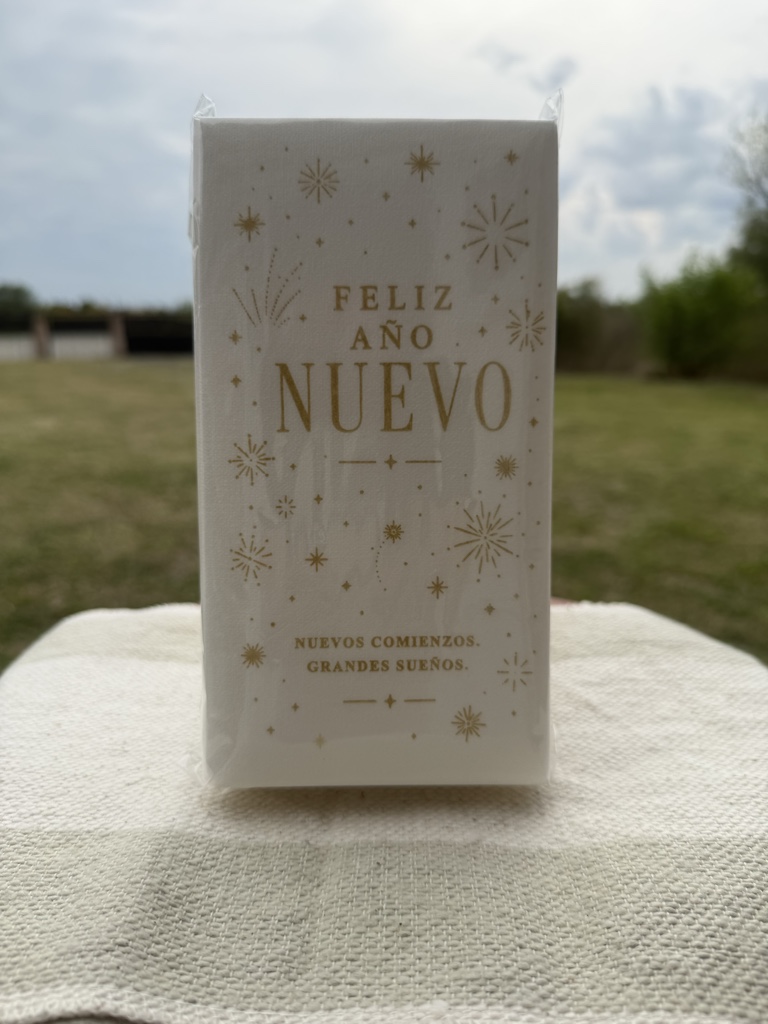 Servilletas “Año Nuevo” doradas 18unidades