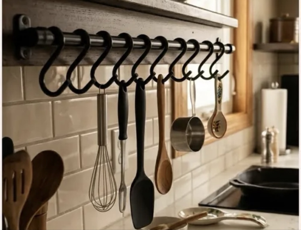 Set ganchos p/Barral cocina