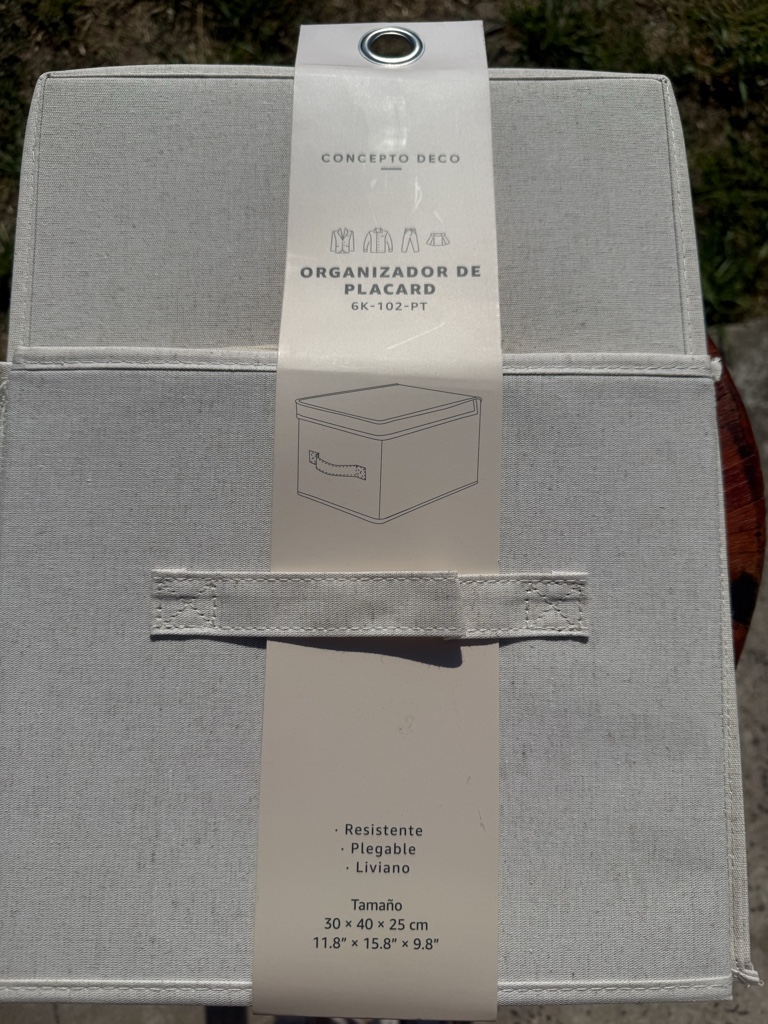 Organizador placard con tapa