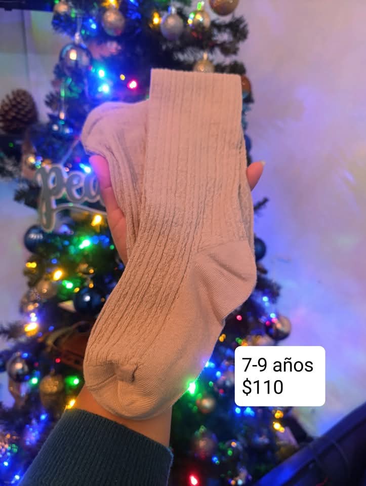 Mallas beige 7-9 años