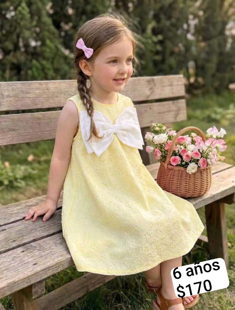 Vestido amarillo niña 6años