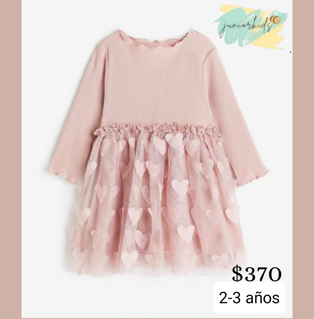 Vestido rosa infantil2-3a