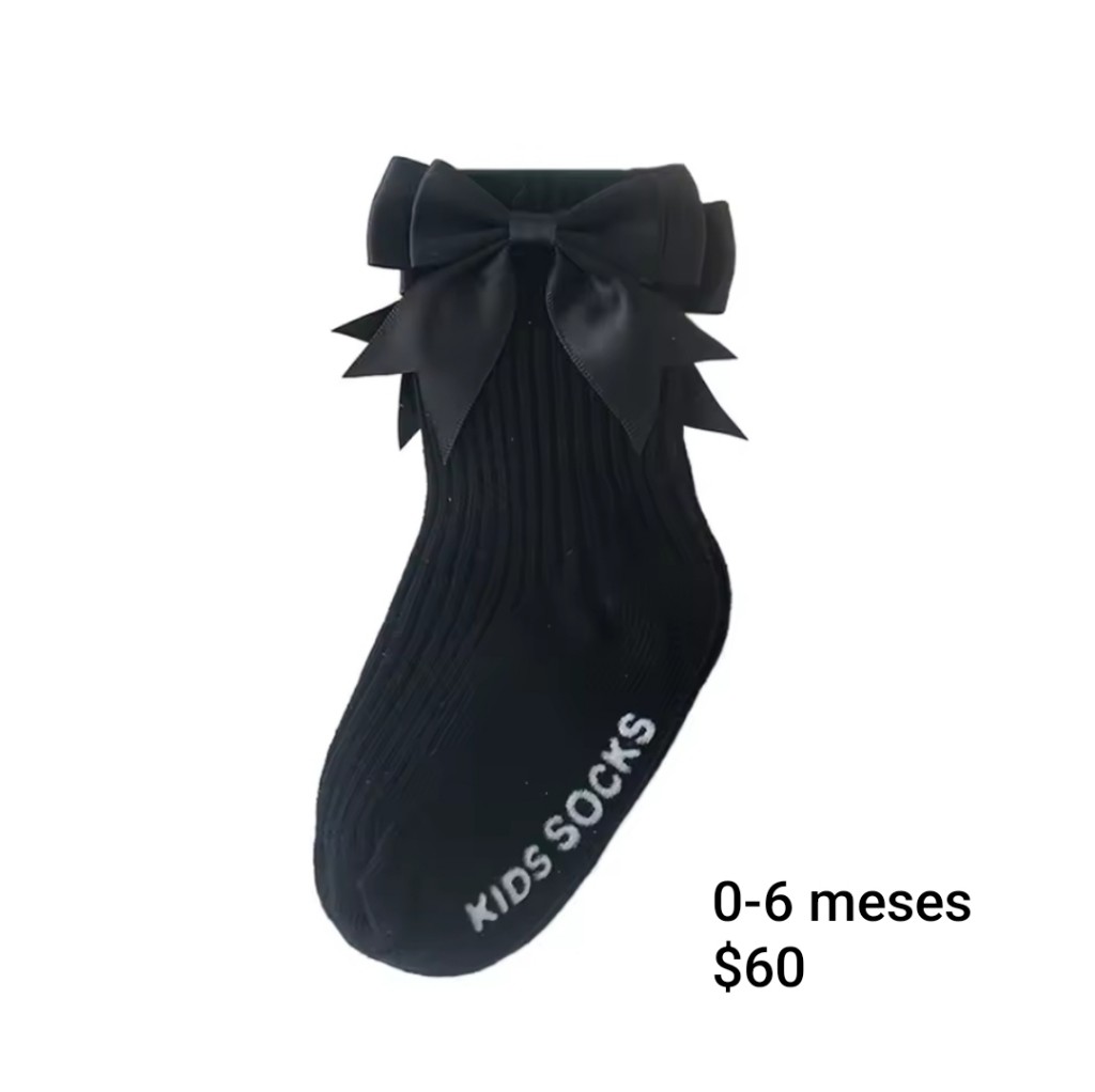 calcetas negras 0-6m