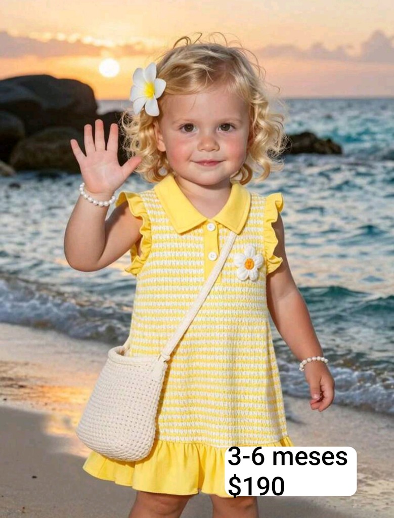 Vestido amarillo infantil3-6m