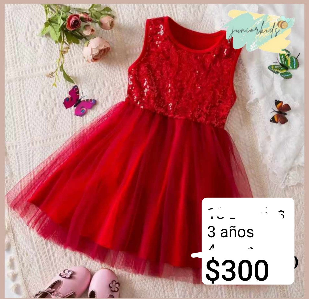 vestido rojo 3años