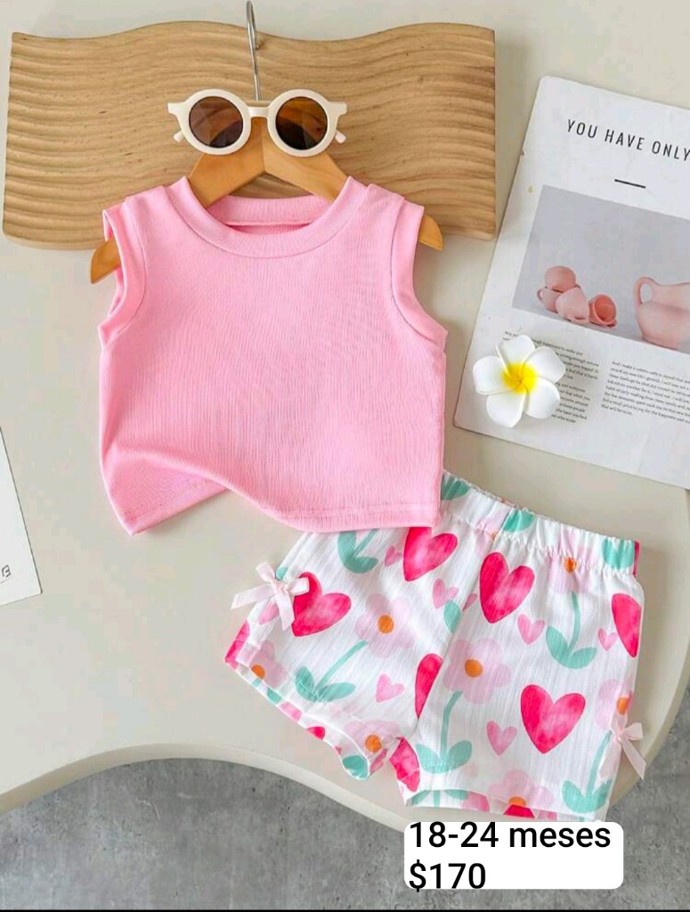 Conjunto rosa infantil 18-24m