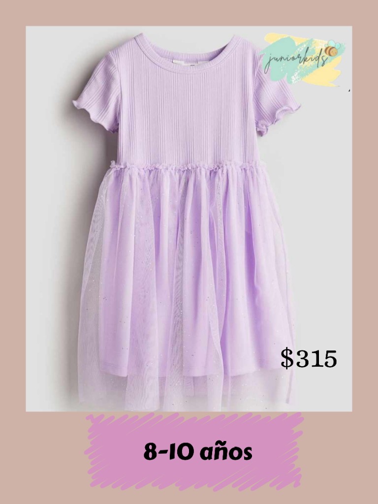 Vestido lila 8-10a