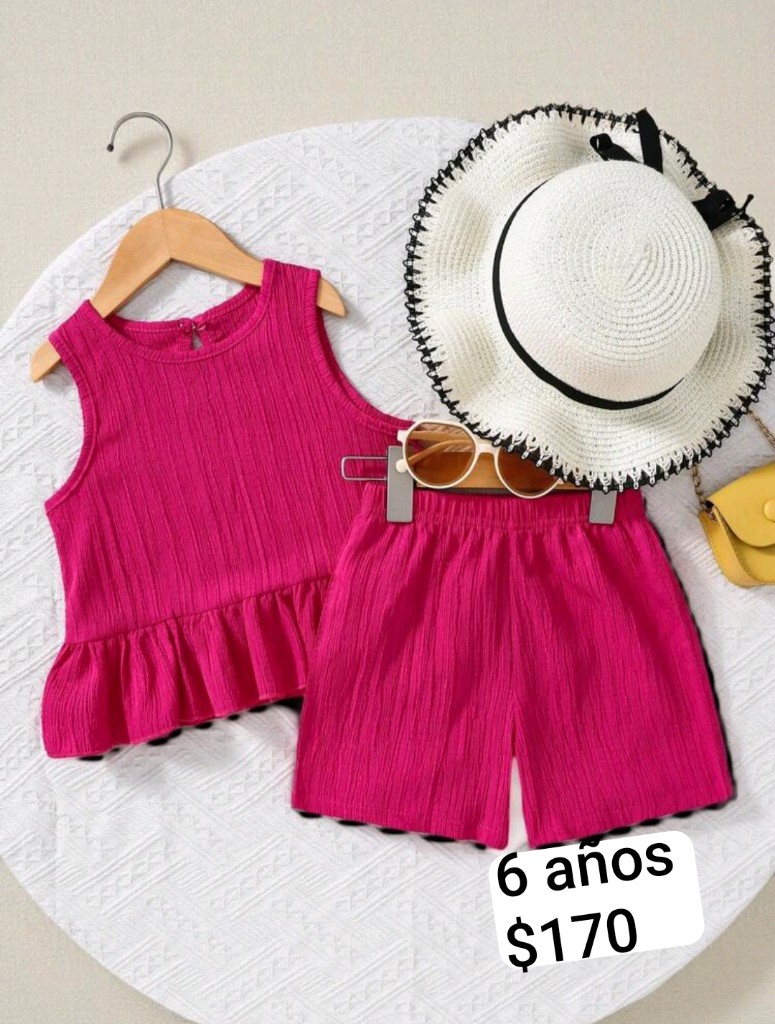 Conjunto rosa niña 6 años