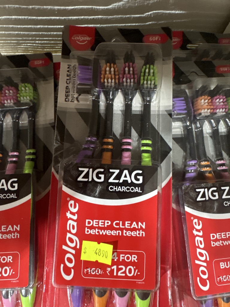 Cepillo de dientes zig zag 4 u