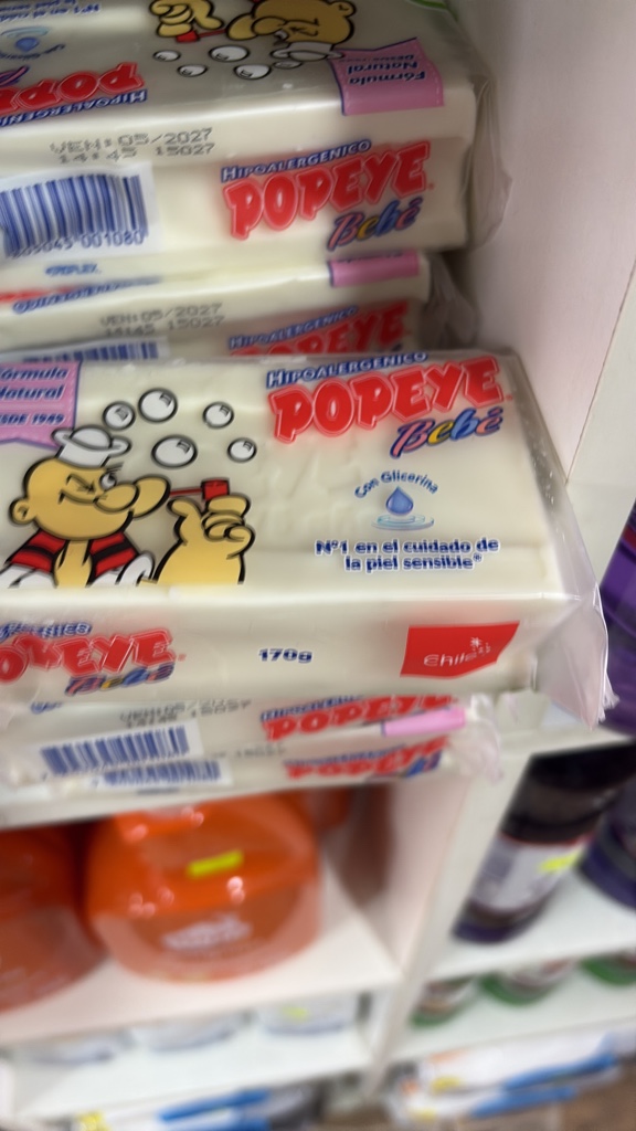Jabón popeye barra