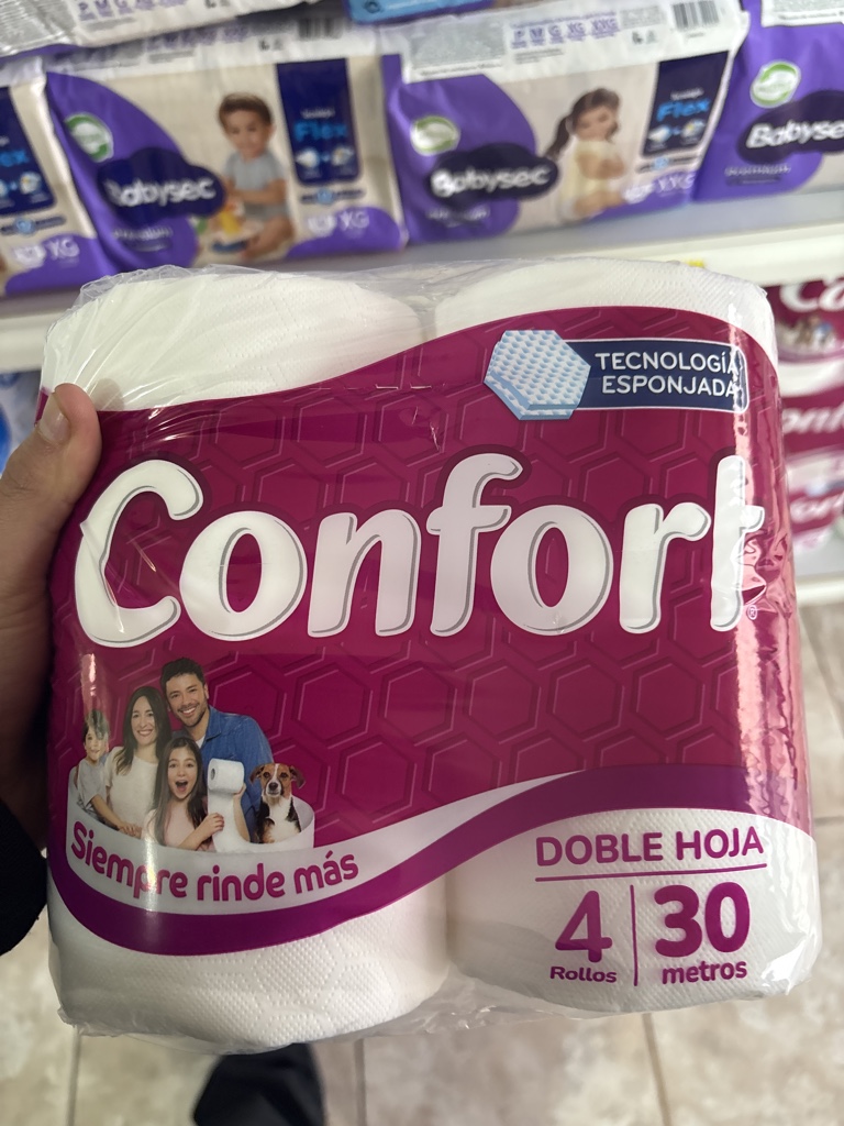 Confort doble hoja 4 unidades