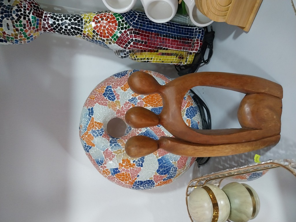 Adorno de madera  de 3 personas