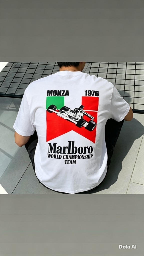 B-Remera Oversize Monza Blanca