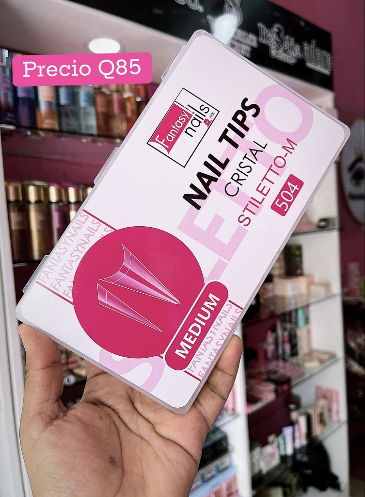 Fantasy Nails Crystal Tips STILETTO-M 504