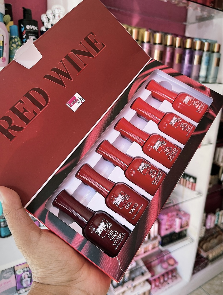 Fantasynails Red Wine set gel uñas