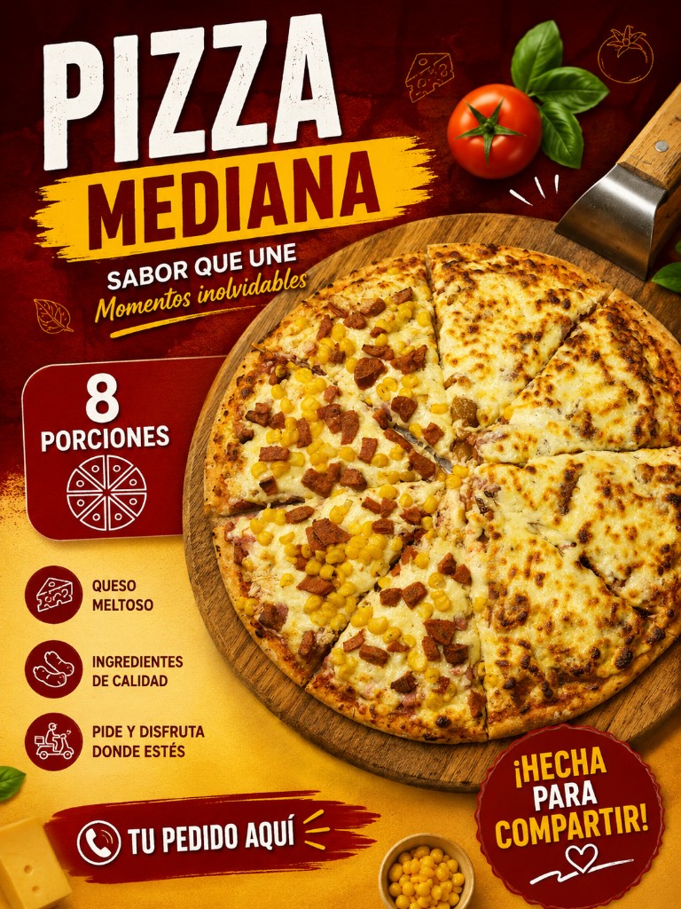 Caja pizza mediana