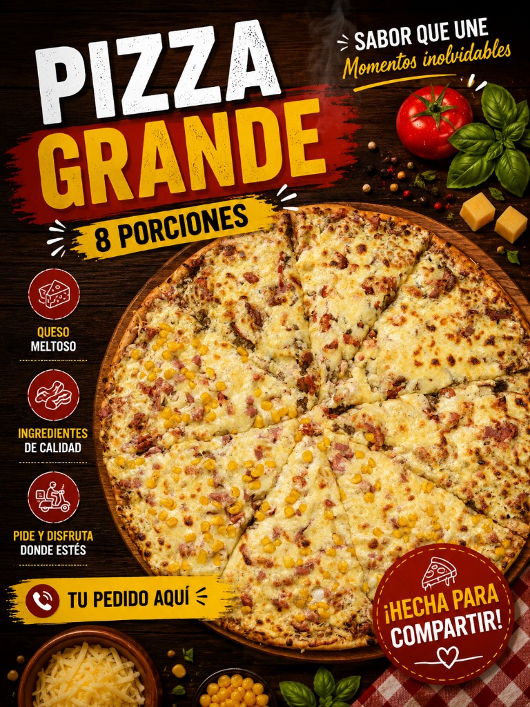 Caja pizza grande