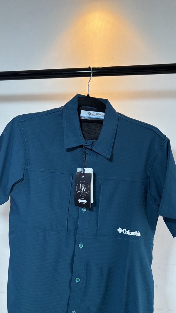 Camisa Columbia-Azul marino (manga corta)