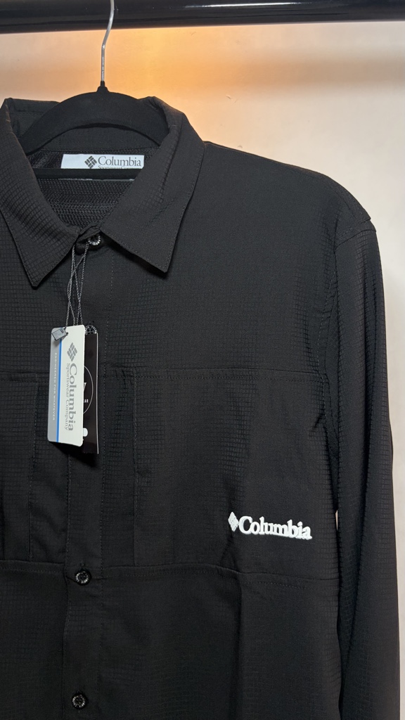 Camisa Columbia-Negra (manga larga)