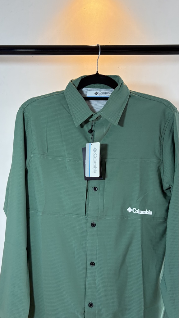 Camisa Columbia-Verde menta (manga larga)