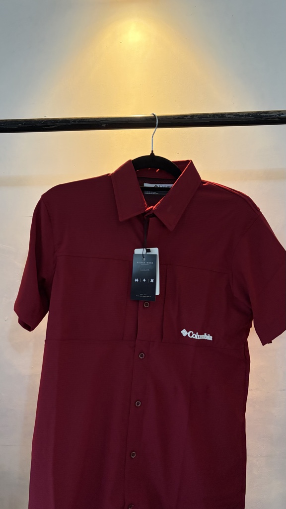 Camisa Columbia-Rojo (manga corta)