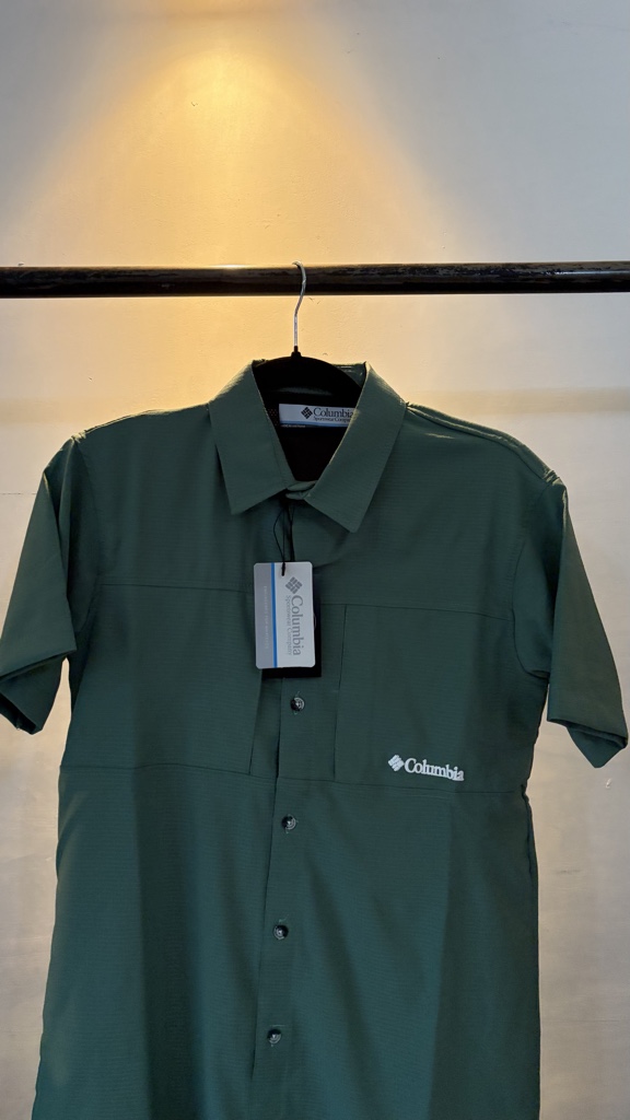 Camisa Columbia-Verde menta (manga corta)