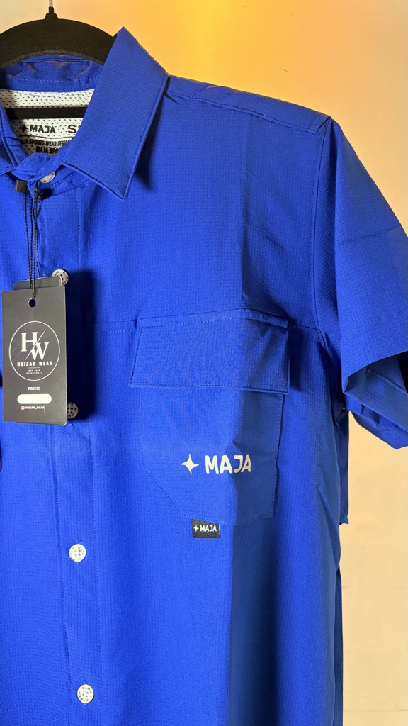 Camisa Maja-Azul fosfo (manga corta)