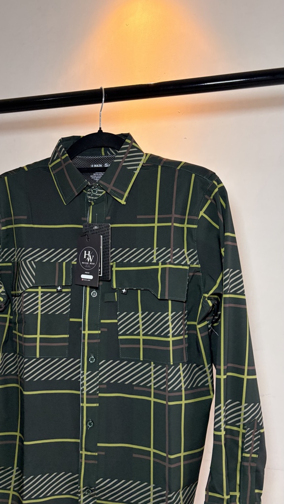 Camisa Maja de cuadros-Verde (manga larga)