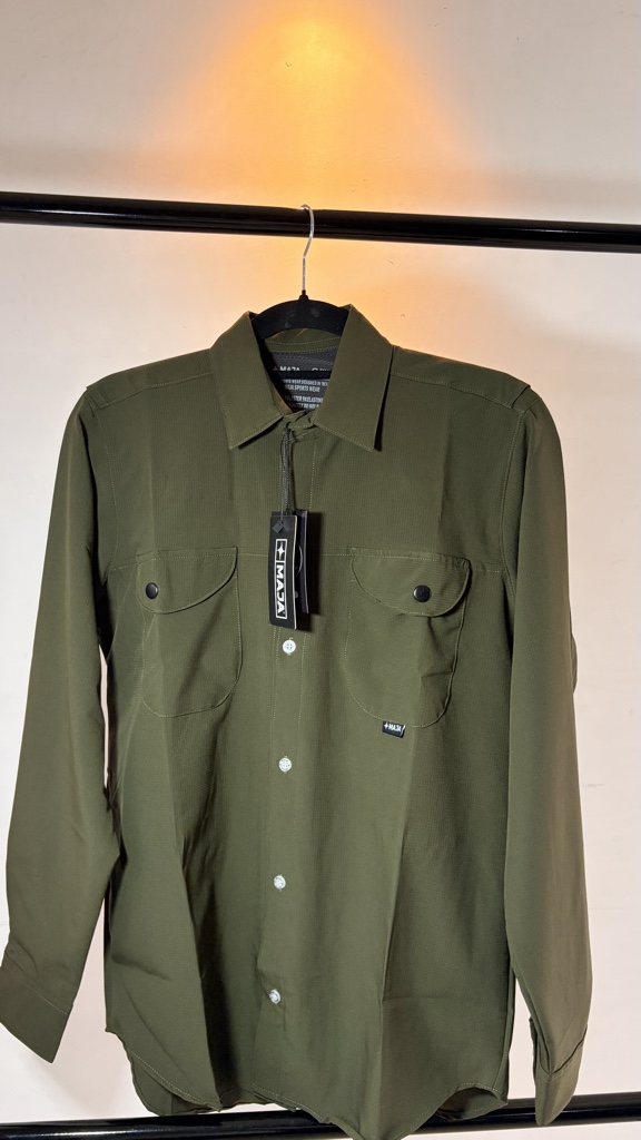 Camisa Maja-Verde militar (manga larga)